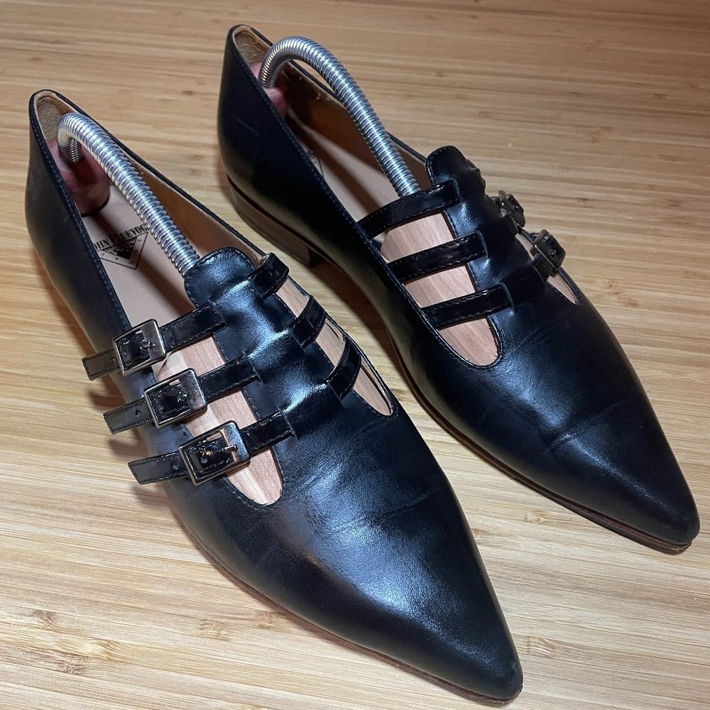 John Fluevog Sandi Pointed Toe Flats